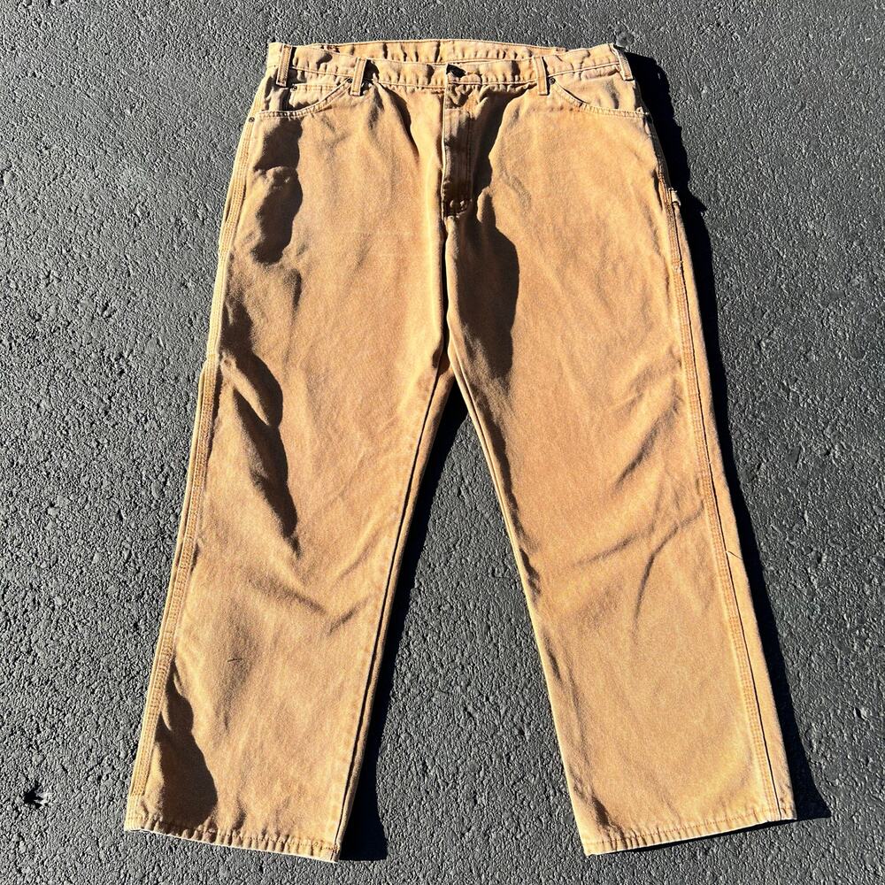 Dickies Men’s Relaxed Fit canvas work pants Jeans size 40x29 - Picture 2 of 10